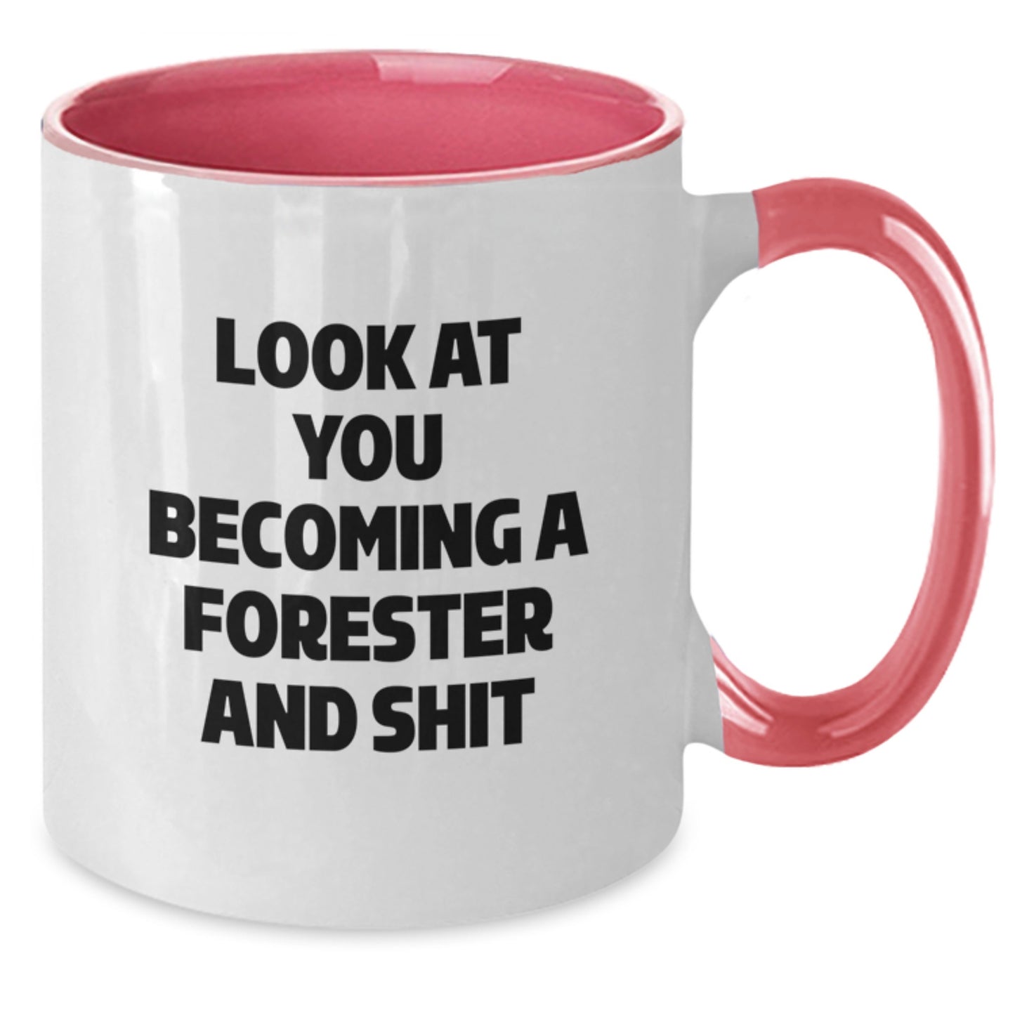 Become a Forester Funny Two Tone Coffee Mug Gifts for Men from Friends at Christmas - Additional