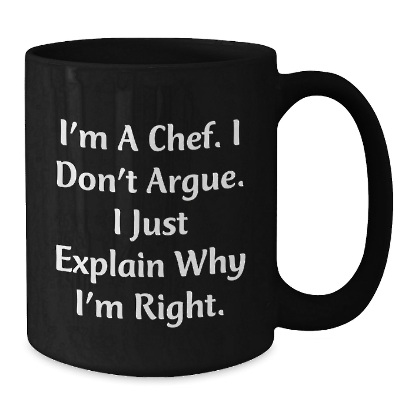 Funny Chef Gifts Christmas Unique Black Coffee Mugs for Him, Gifts from Men to Chef Friends - Additional
