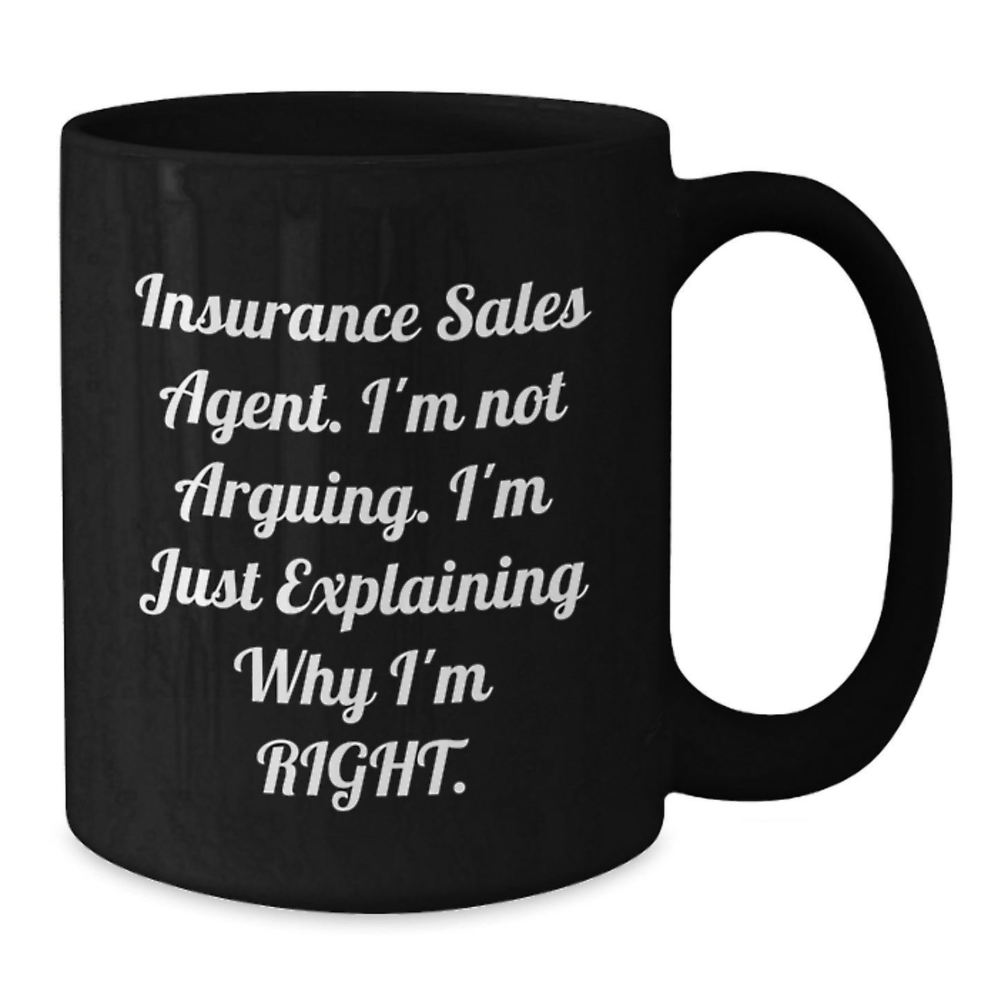Funny Insurance Sales Agent Gifts from Friends for Insurance Sales Agent Black Coffee Mugs Christmas Unique Presents - Additional