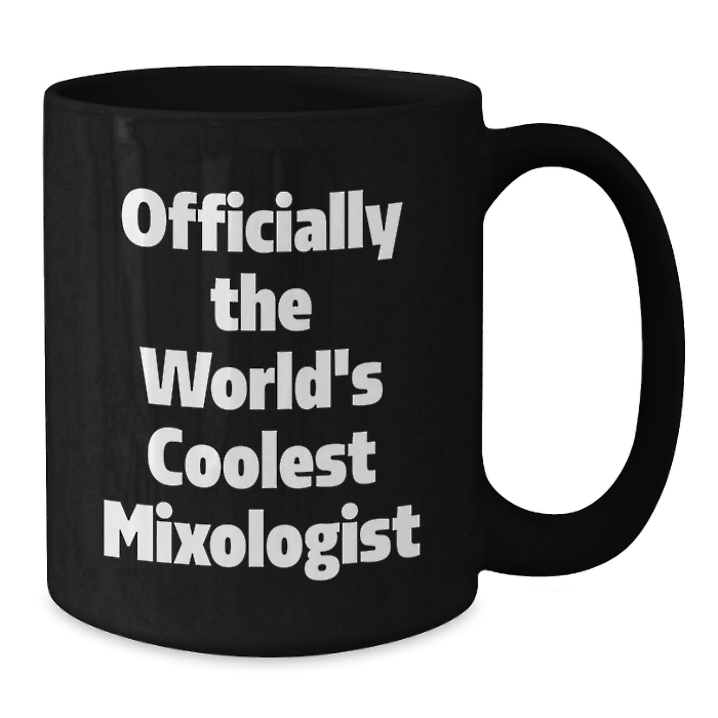 Funny Mixologist Gifts from Friends to Men - Officially The World's Coolest 'Master of Craft' Black Coffee Mug 11oz/15oz for Dad Father's Day Unique - Additional