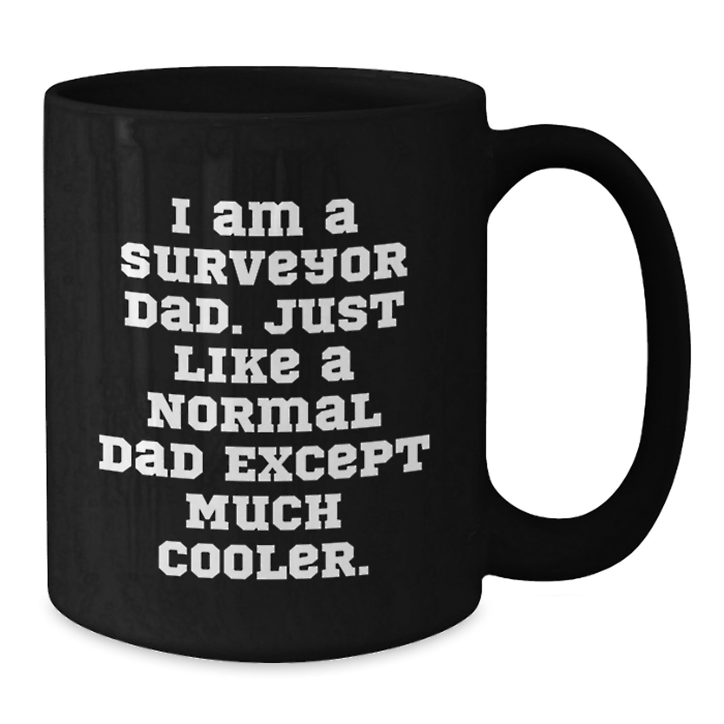 Surveyor Keepsake Premium Black Coffee Mug for Him Birthday Gift - Additional