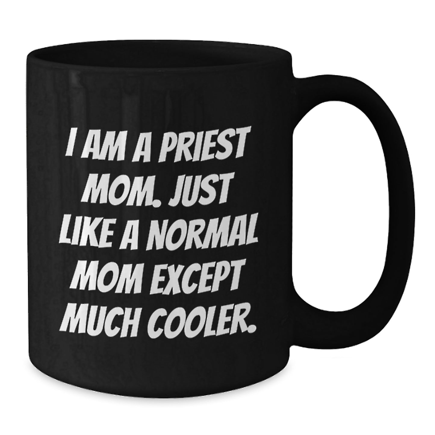 Priest Keepsake Black Premium Ceramic Mug for Him Birthday Gift - Additional