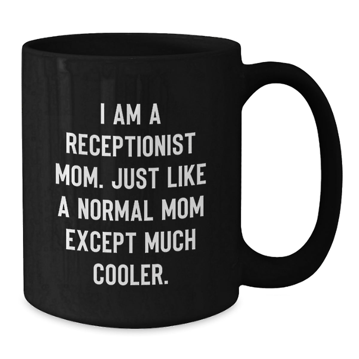 Receptionist Keepsake Ceramic Black Coffee Mug for Him Birthday Gift - Additional
