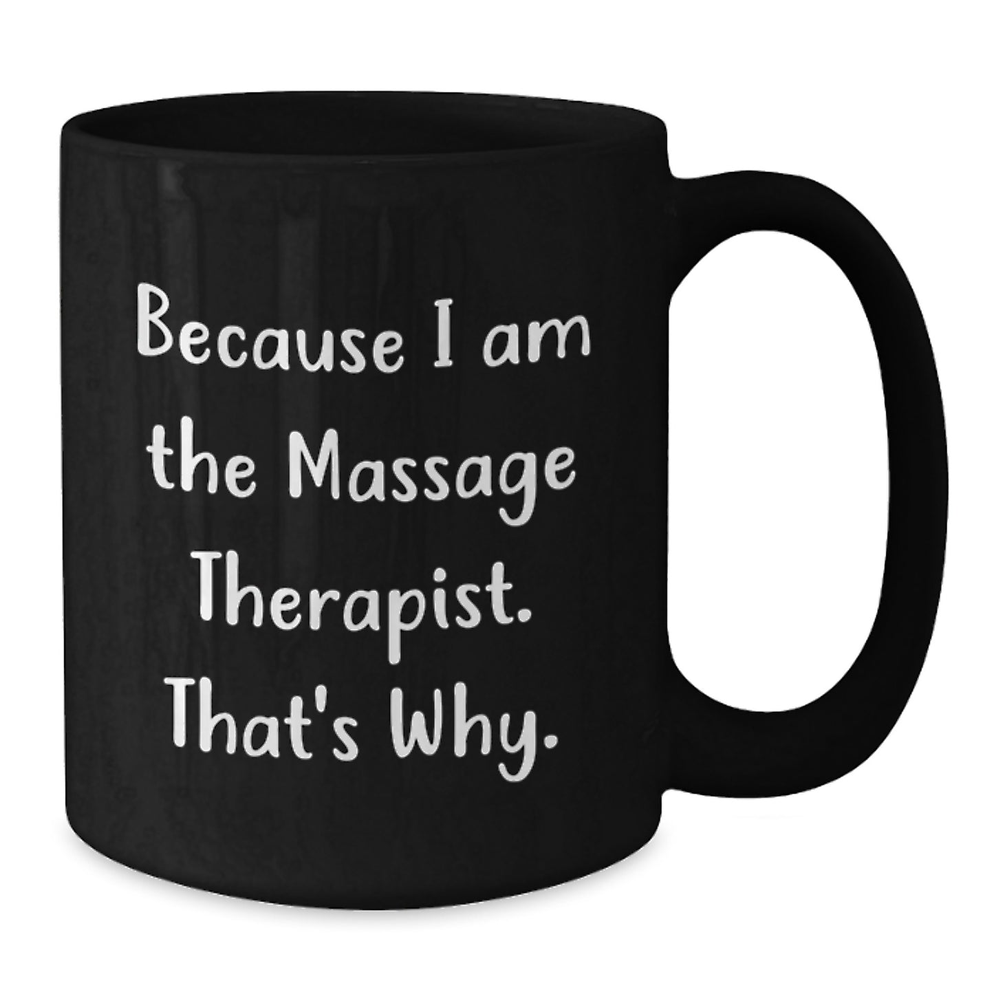 Massage Therapist Keepsake Black Coffee Mug for Him Birthday Gift - Additional