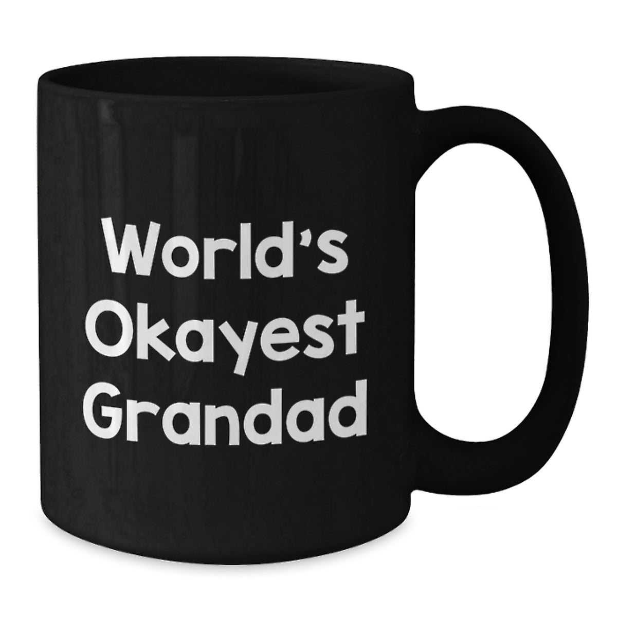 Grandad Gift for Him - World's Okayest Grandad Keepsake Coffee Mug - Additional