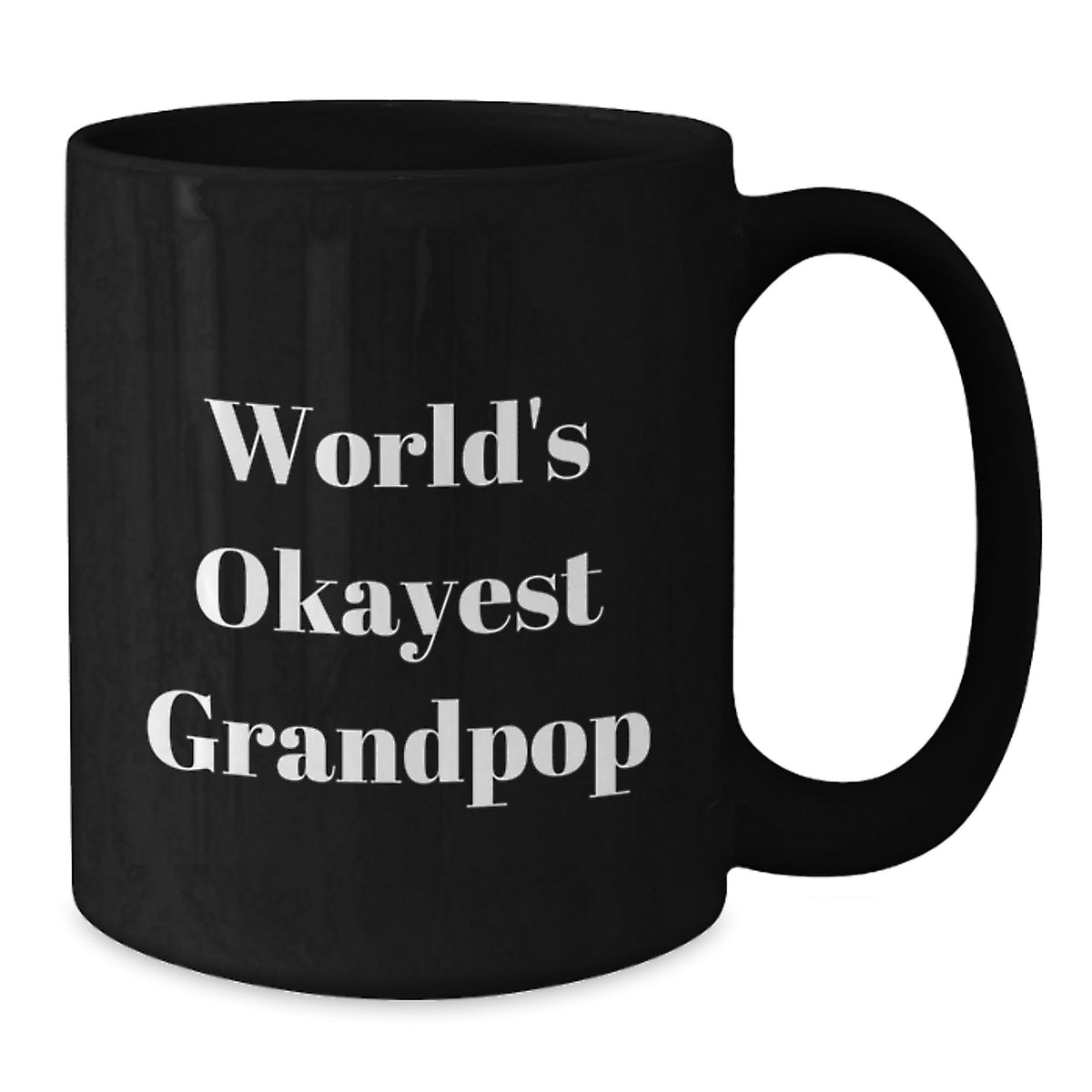 Grandpop Gift for Him - World's Okayest Grandpop Keepsake Coffee Mug - Additional
