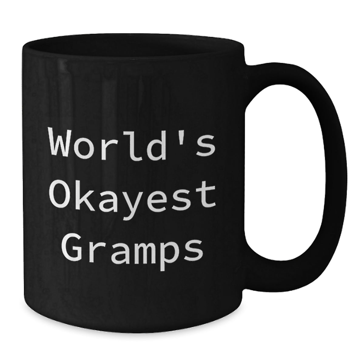 Christmas Gift World's Okayest Gramps - Humorous Coffee Mug Present - Additional
