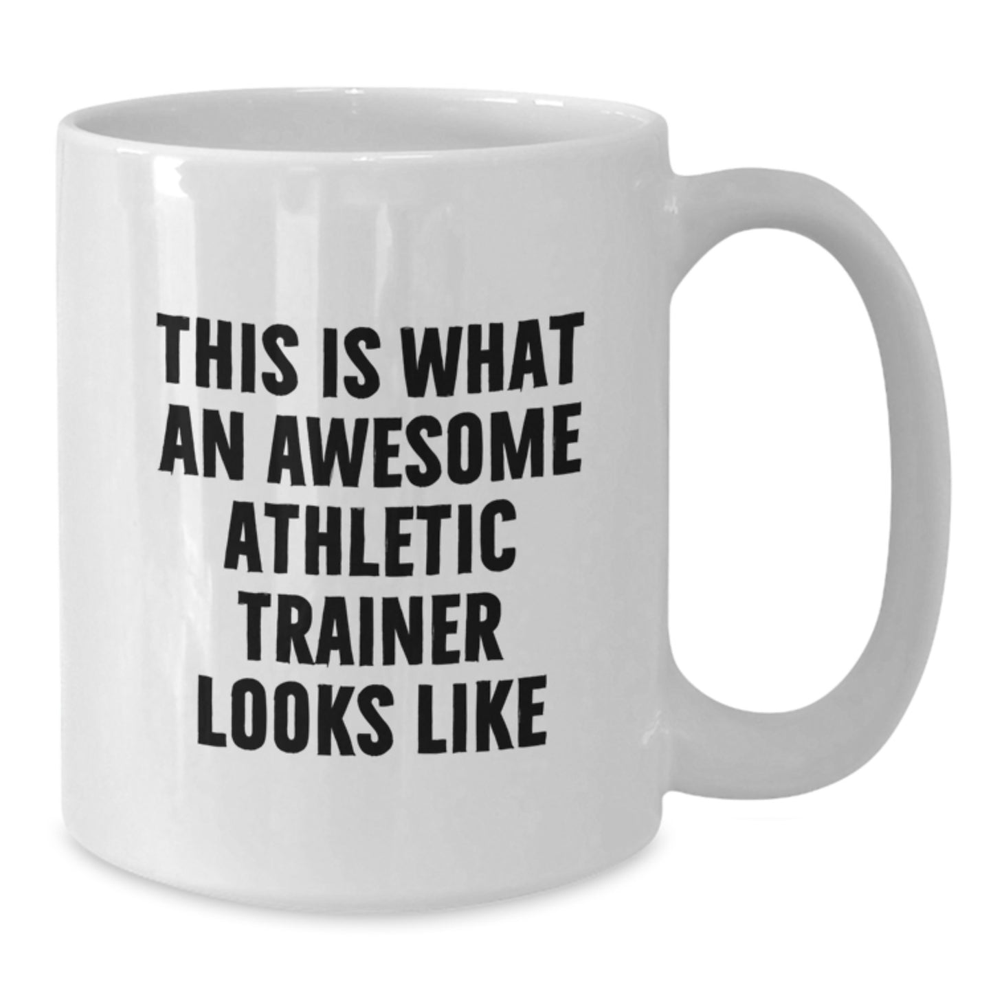 Funny Athletic Trainer Gifts from Family Friends Coworkers for Men Women, Inspirational White Coffee Mugs for Graduation Unique Gifts, This 'Is What An Awesome Athletic Trainer Looks Like' Quote - Additional