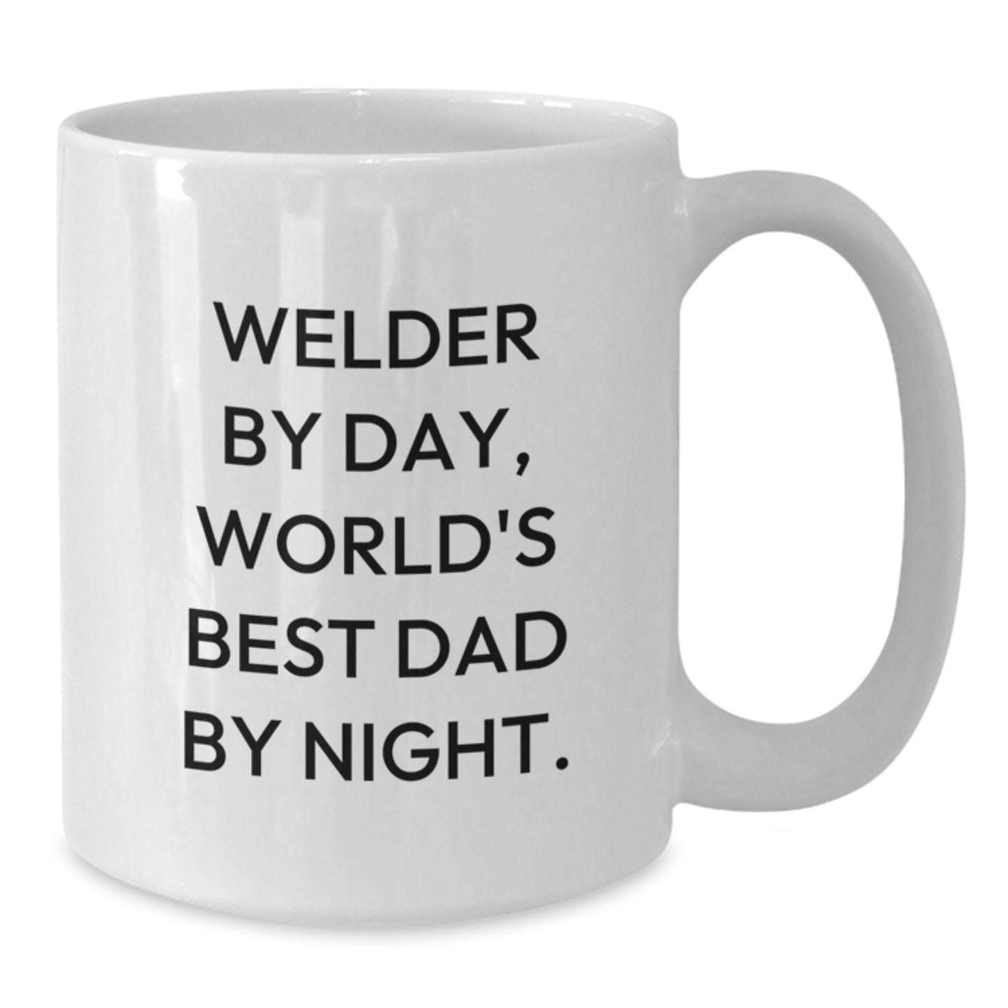 Welder Gifts from Men, Funny White Coffee Mug for Welder By Day, World's Best Dad By Night Graduation Unique Gifts - Additional