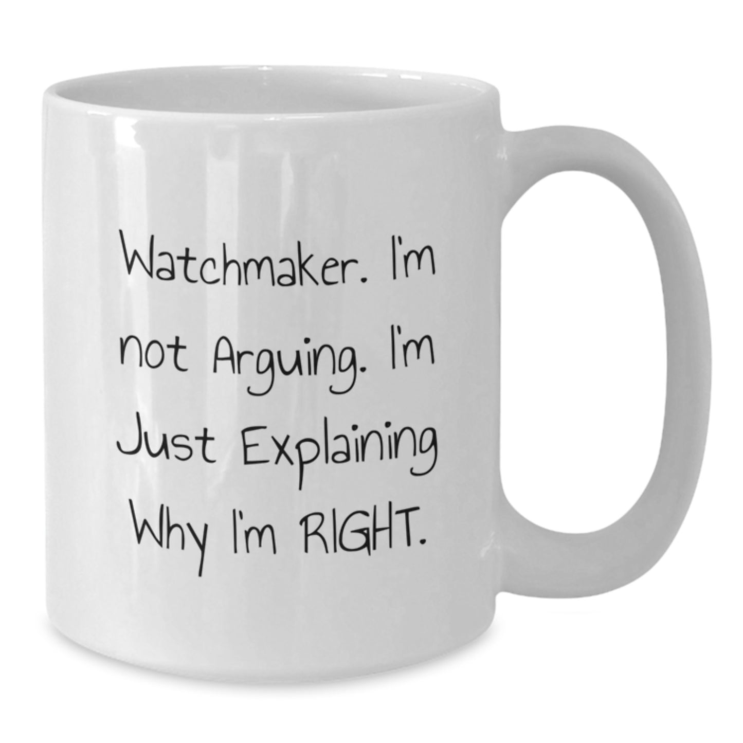 Funny Watchmaker Gifts from Friends Christmas Unique White Coffee Mugs for Watchmaker - Additional