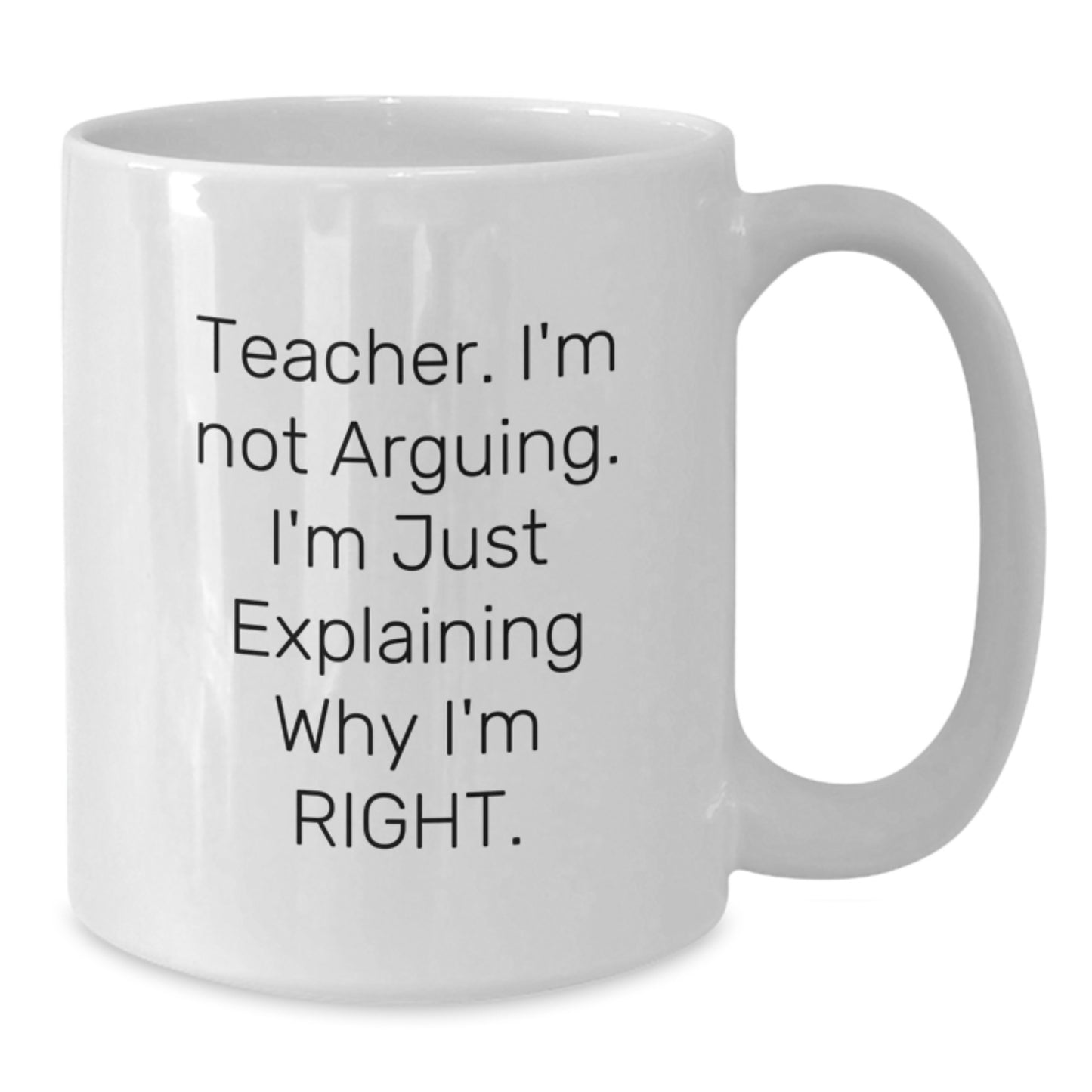 Funny White Coffee Mug Gifts from Friends to Teacher, Inspirational Quote for Christmas Morning - Additional