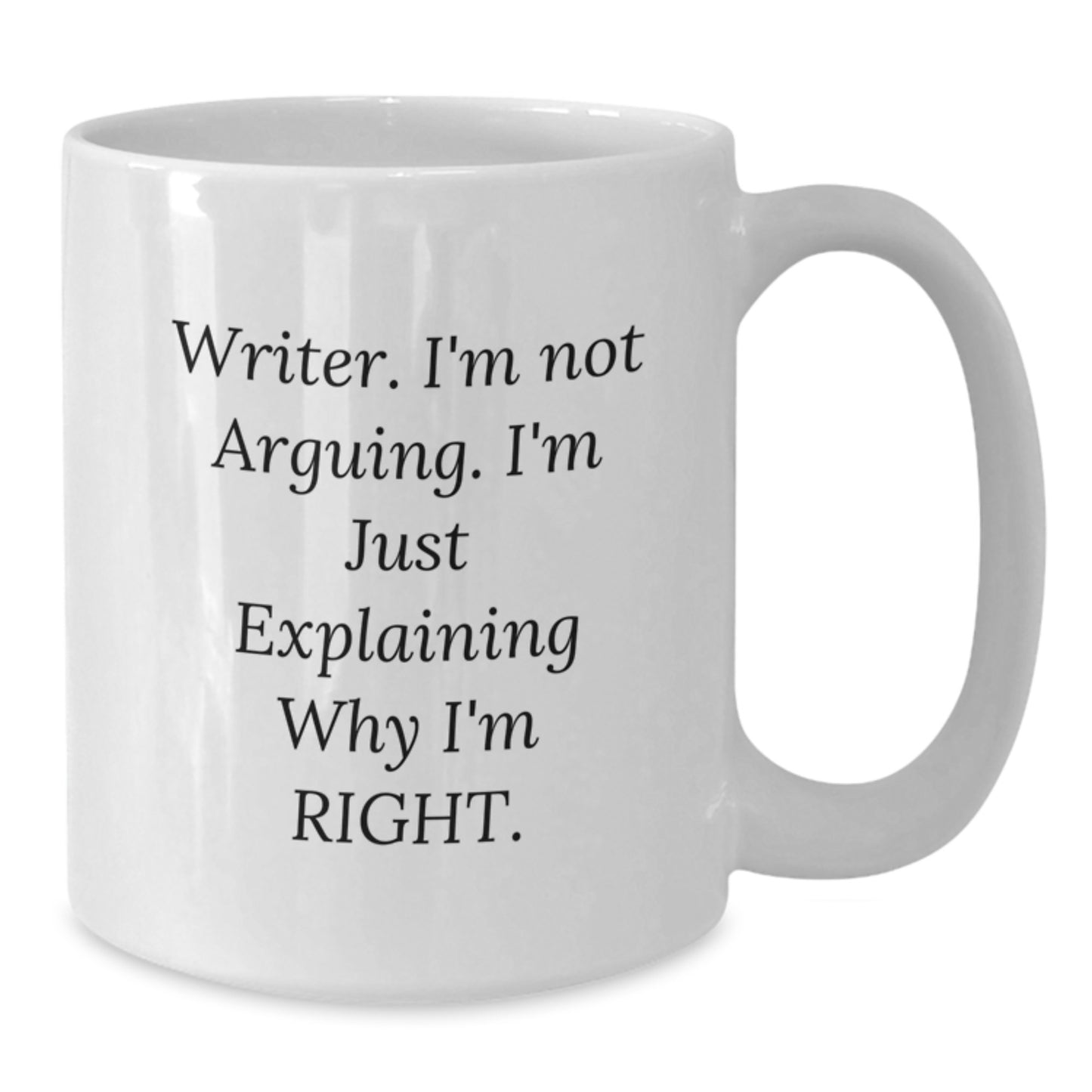 Writer Gifts from Friends and Family, Funny White Coffee Mug, Perfect for Writers, Christmas Unique Presents - Additional