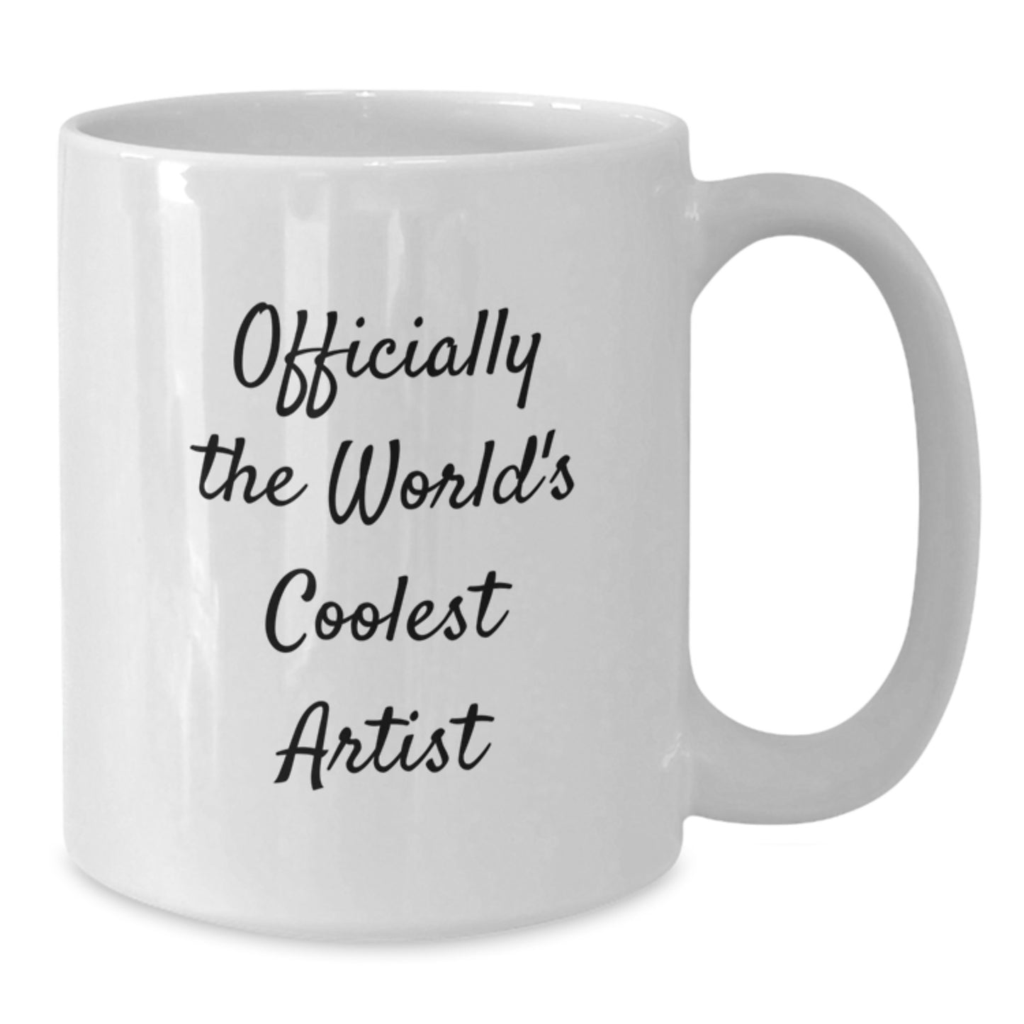 Gifts from Artist Lovers for Artist Friend - Funny Quote White Coffee Mug - World's Coolest Artist - Additional