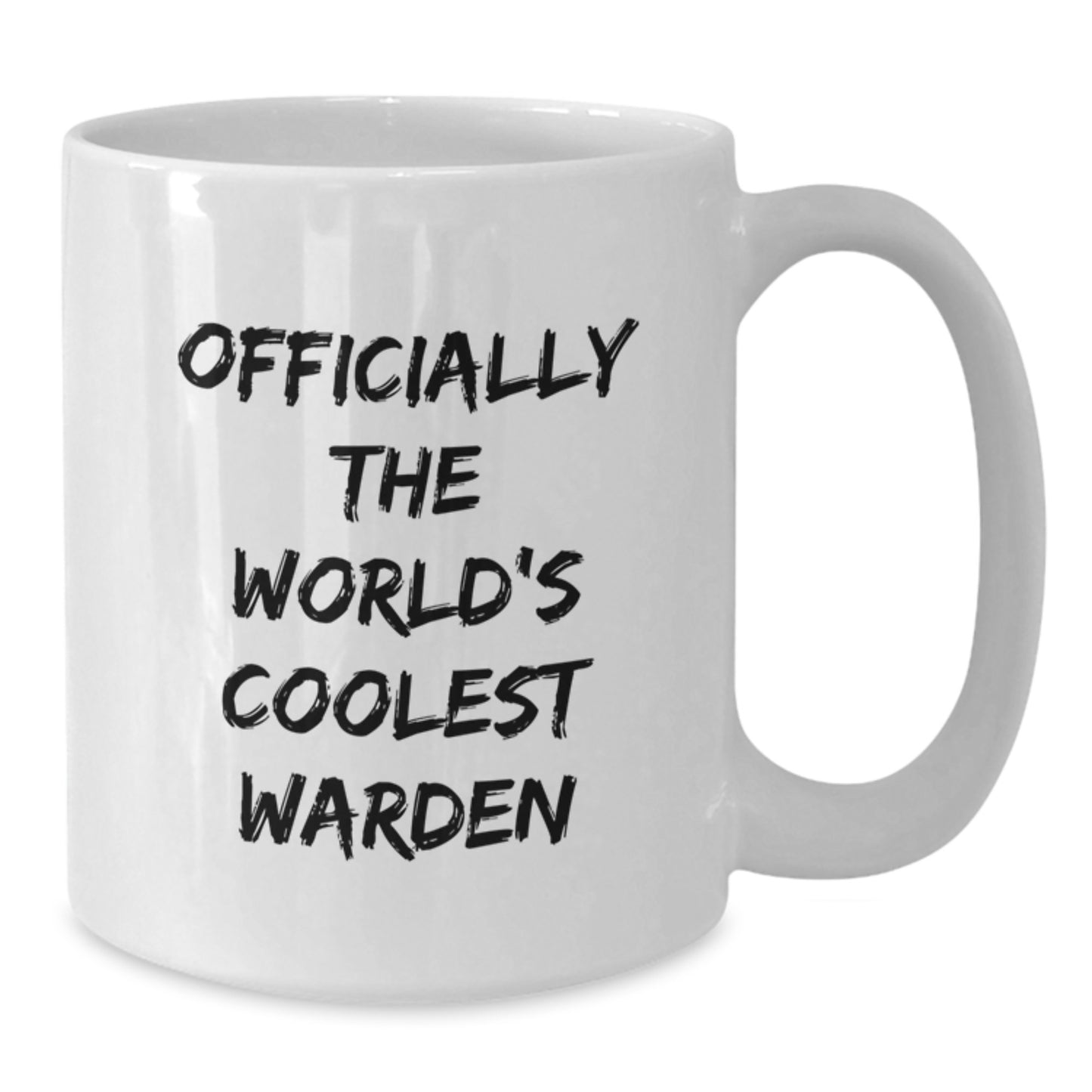 Warden Gifts from Friends for Him, Officially The World's Coolest Warden Quote Funny White Coffee Mug for Birthday Unique Gifts - Additional