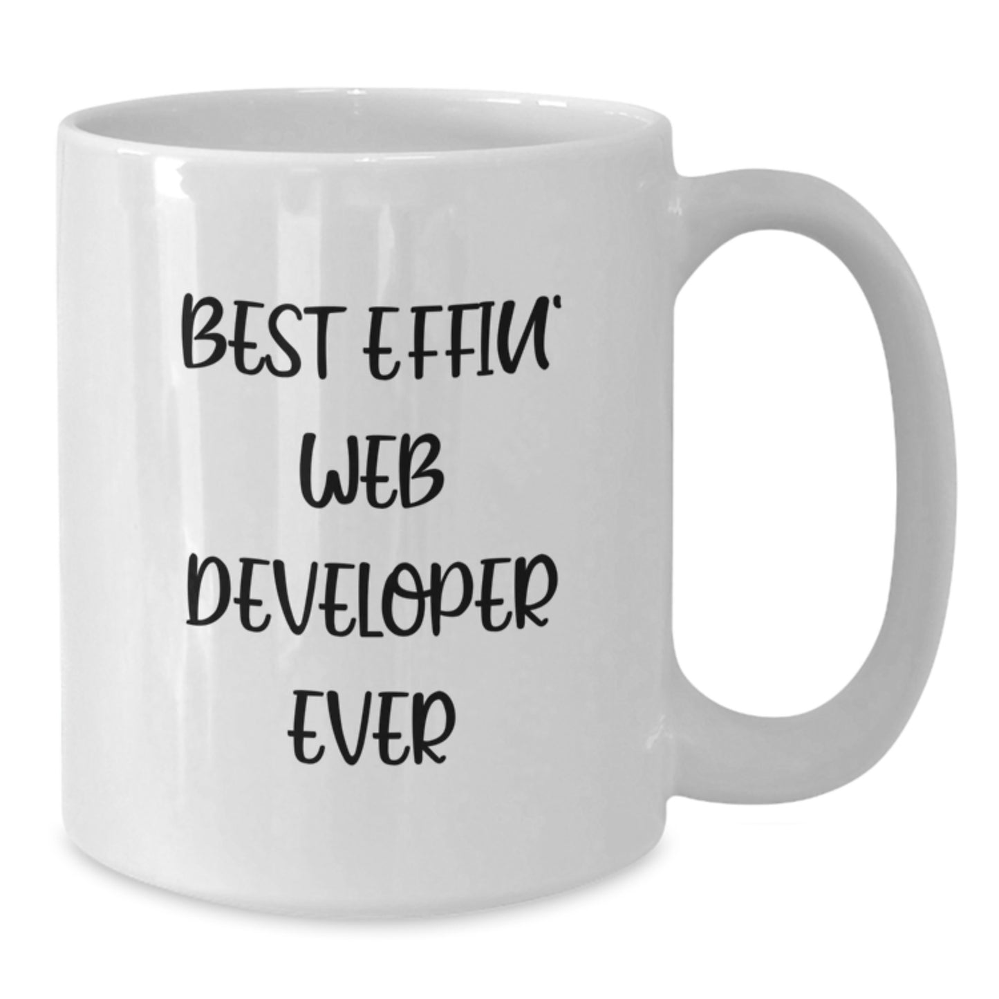 Funny Web Developer Gifts from Family, Best Effin' Web Developer Ever Quote on White Coffee Mug for Him, Unique Mother's Day Unique Gifts - Additional
