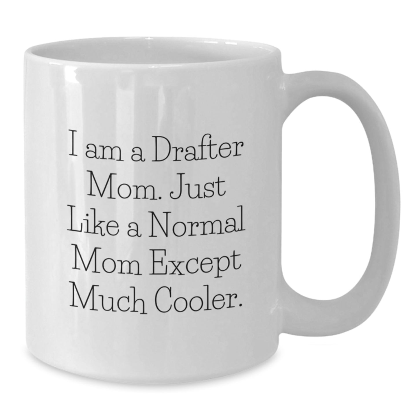 Drafter Mom Keepsake Birthday Gift for Him Premium Ceramic Coffee Mug - Additional