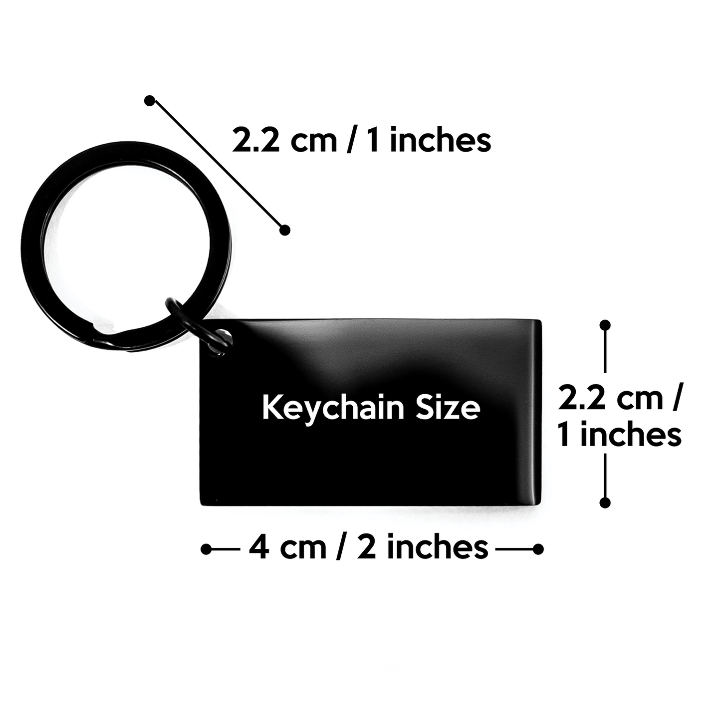 Funny Optometrist Gifts from Men for My Heart Belongs To An Optometrist Keychain Black Stainless Steel - Image 4