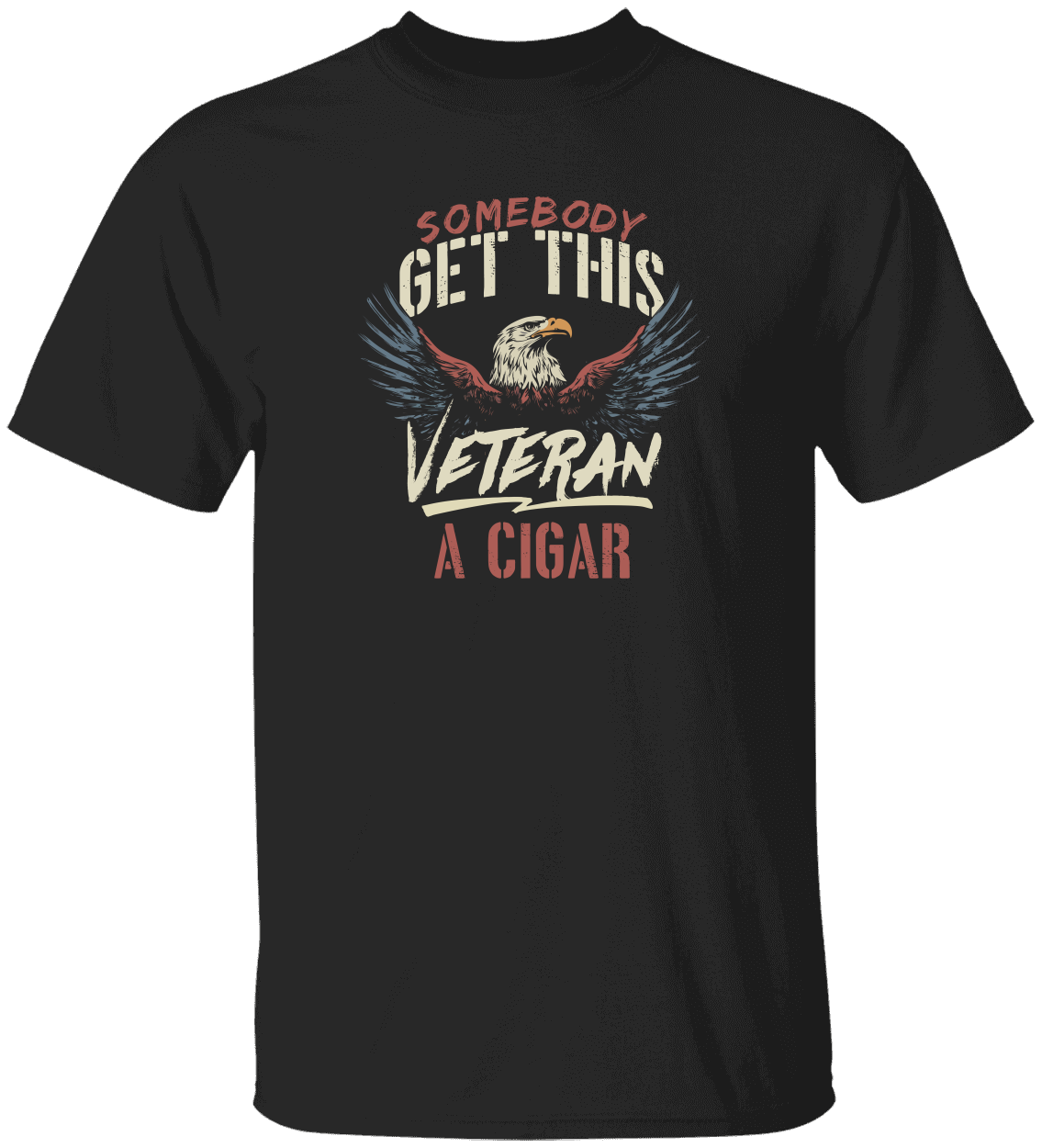 Somebody Get This Veteran a Cigar - Bold Patriotic Eagle T-Shirt