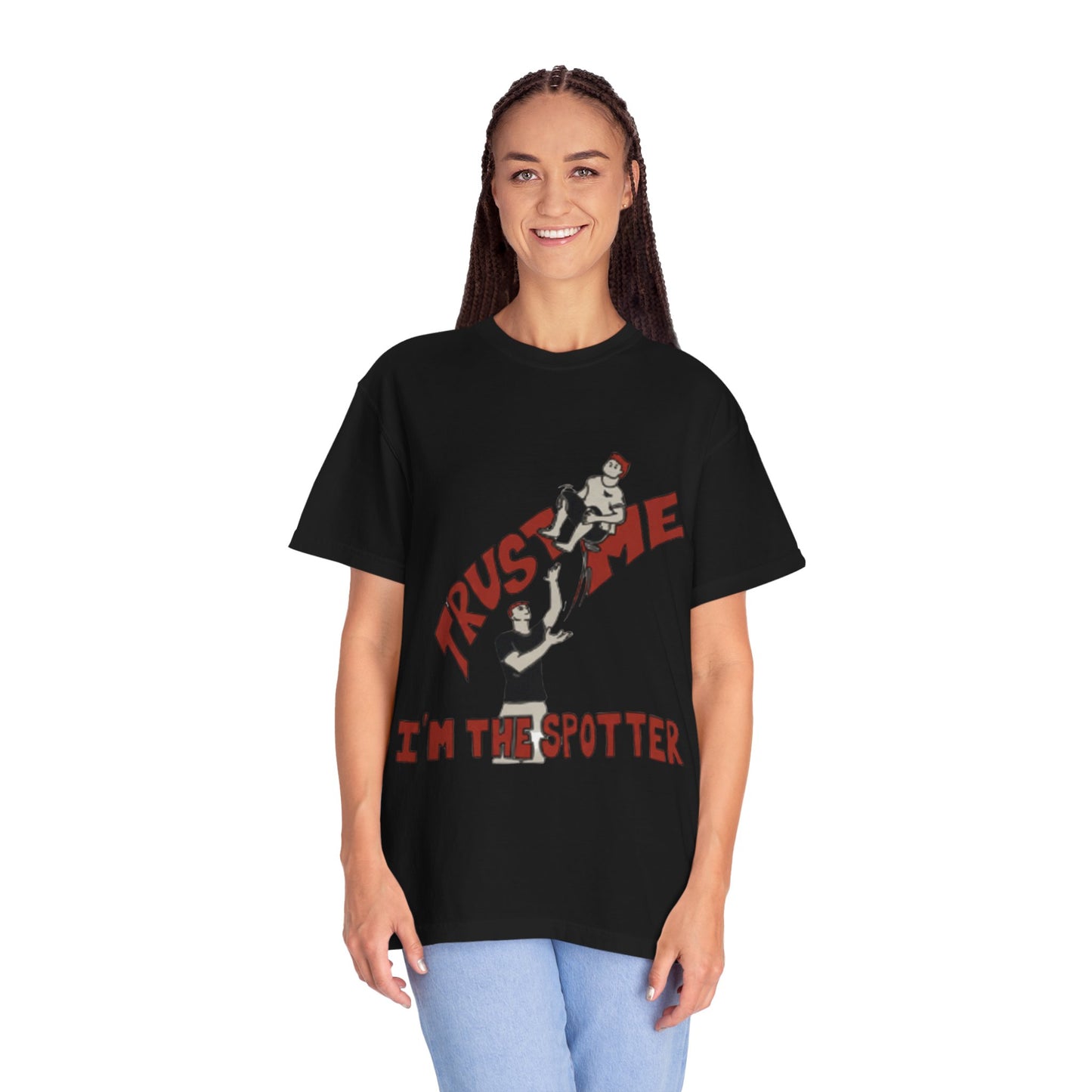 Trust Me I'm The Spotter T-Shirt — Funny Gym Trampolining Spotter Tee