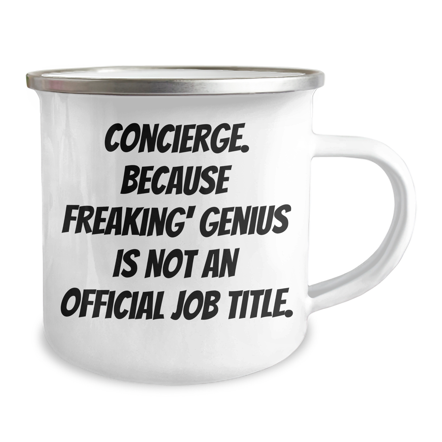 Concierge genius Camping Mug, Funny Quote, Gifts from Family, Gifts for Concierge, Father's Day Unique Presents - Image 2