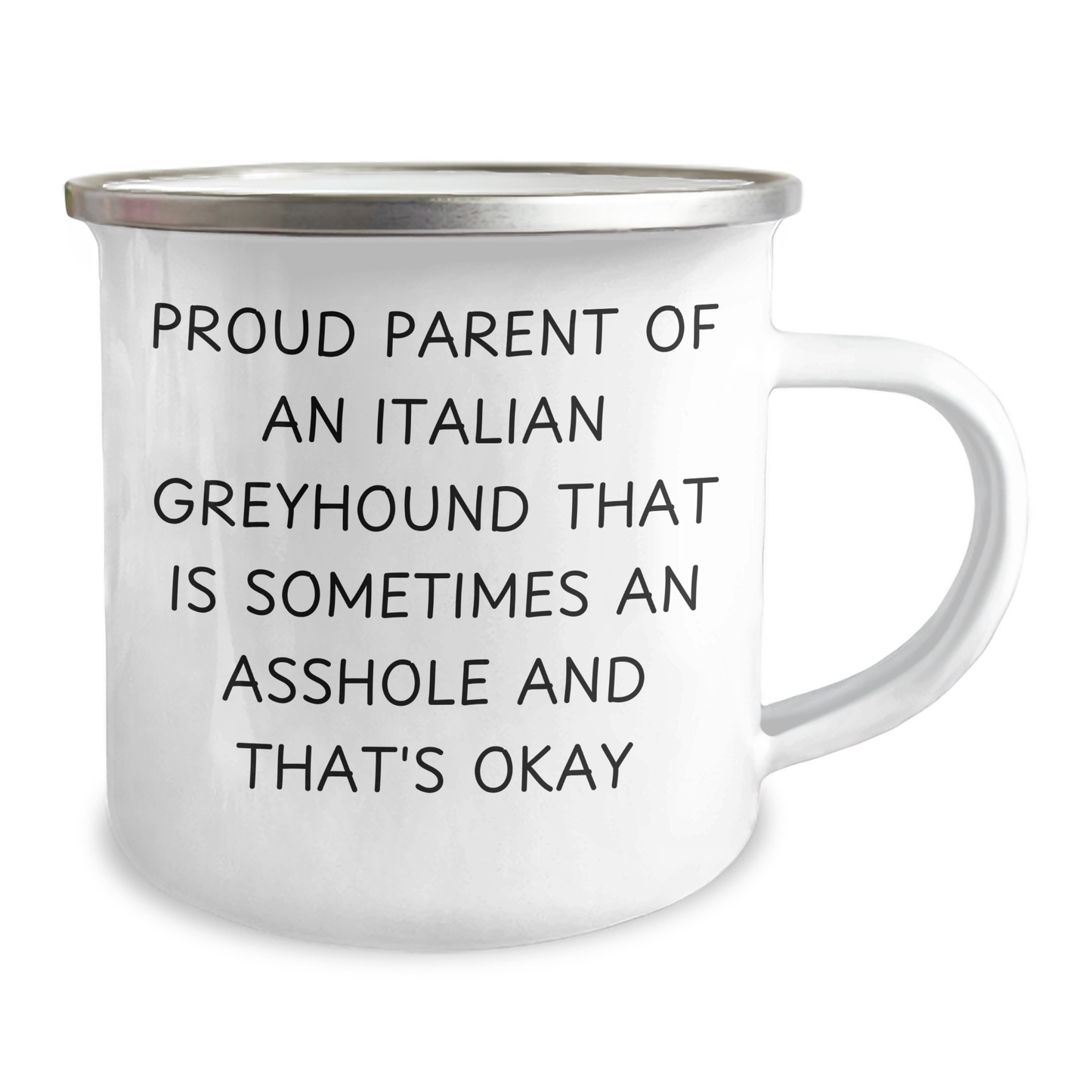 Italian Greyhound Dog Gifts from Proud Parents to Friends - Funny Camping Mug for Graduation - Image 2