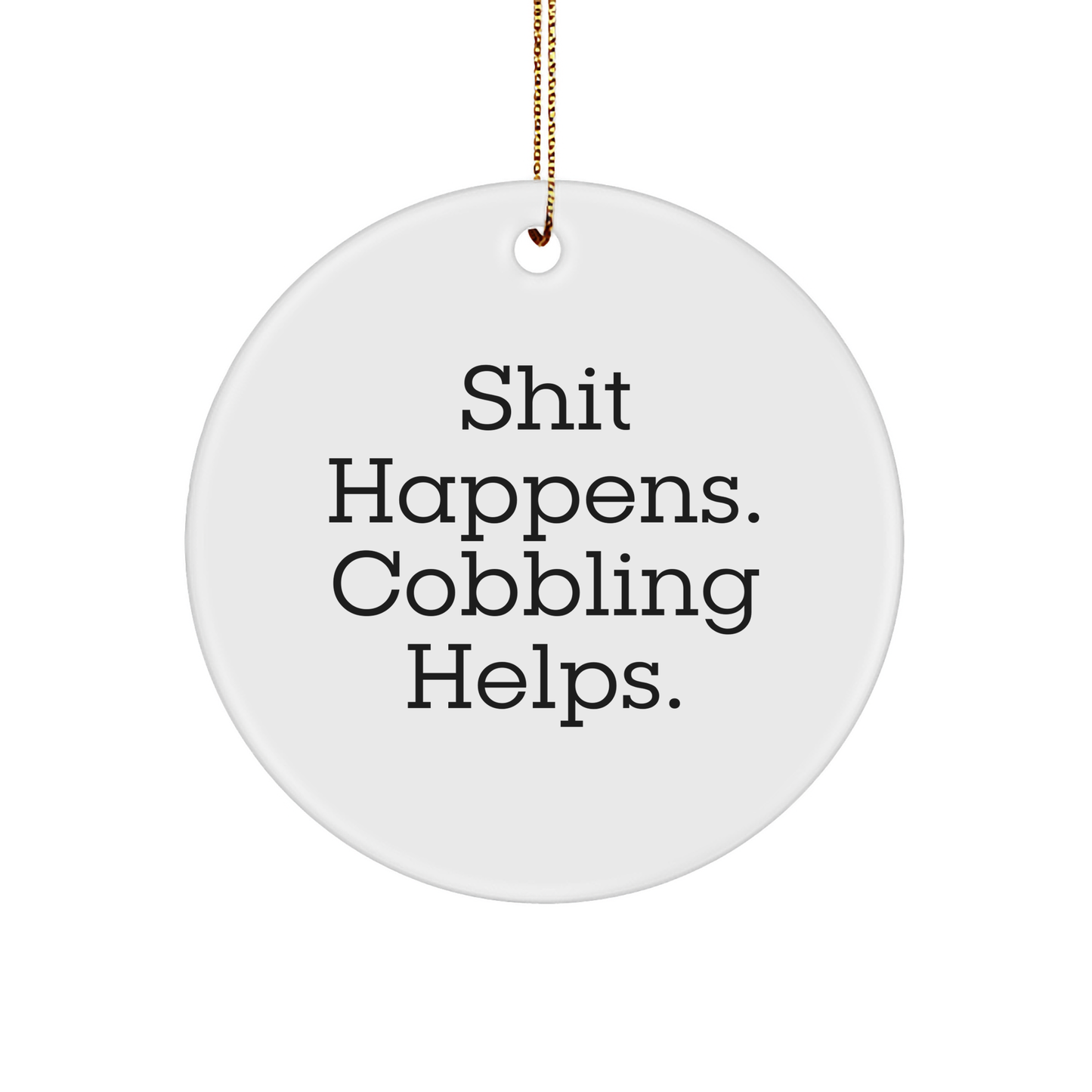 Cobbling Helps, Circle Ornament Gifts from Men to Friends for Christmas - Image 1