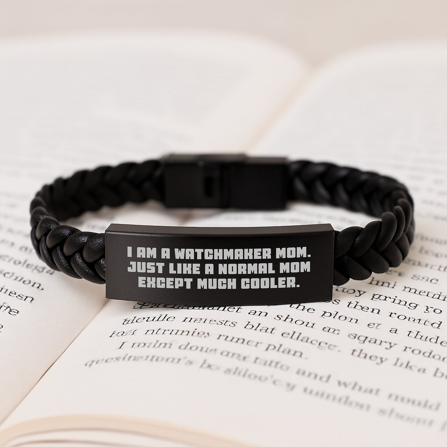 Watchmaker Keepsake Interlaced Leather Bracelet for Him Birthday Gift - Image 3