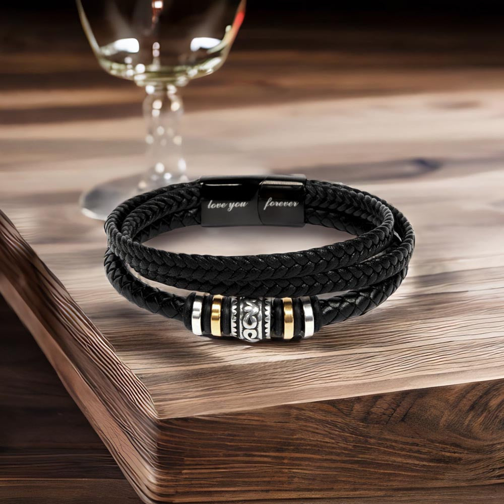To My Husband “I Will Always Choose You” Personalized Men’s Bracelet Gift From Wife