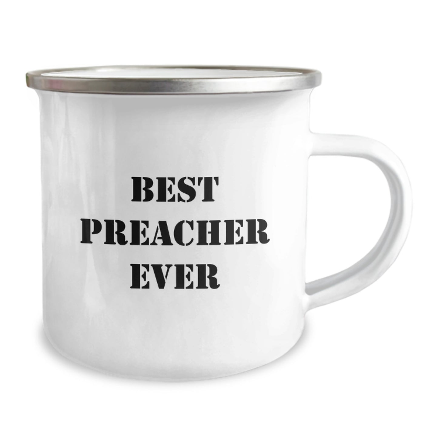 Funny Preacher Gifts for Men, Best Preacher Ever Camping Mug Christmas Unique Gifts from Family, Friends, Coworkers - Image 2