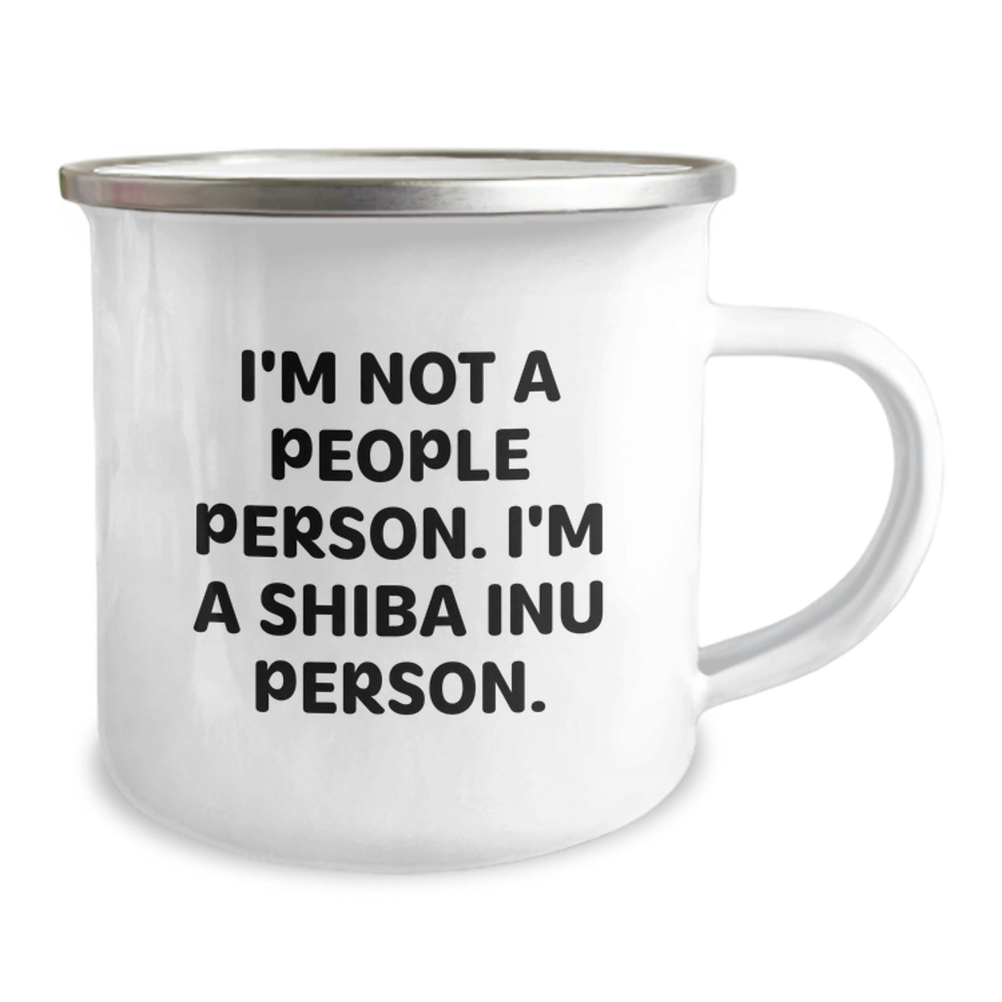 Funny Shiba Inu Dog Lover Gifts from Friends to Family, Camping Mug for Birthday, I'm Not A People Person. I'm A Shiba Inu Person. - Image 2