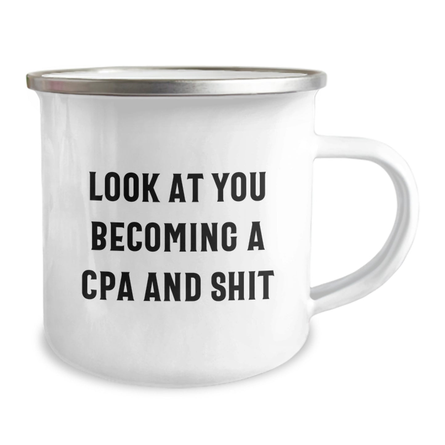 Funny CPA Gifts for Him from Friends, Unique Camping Mug with Inspirational Quote for CPA Graduation, Men's or Women's Coffee Mug - Image 2