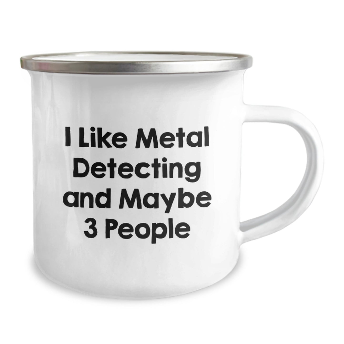 Funny Metal Detecting Gifts for Men, 'I Like Metal Detecting And Maybe 3 People', Camping Mugs for Christmas Unique Gifts from Family - Image 2