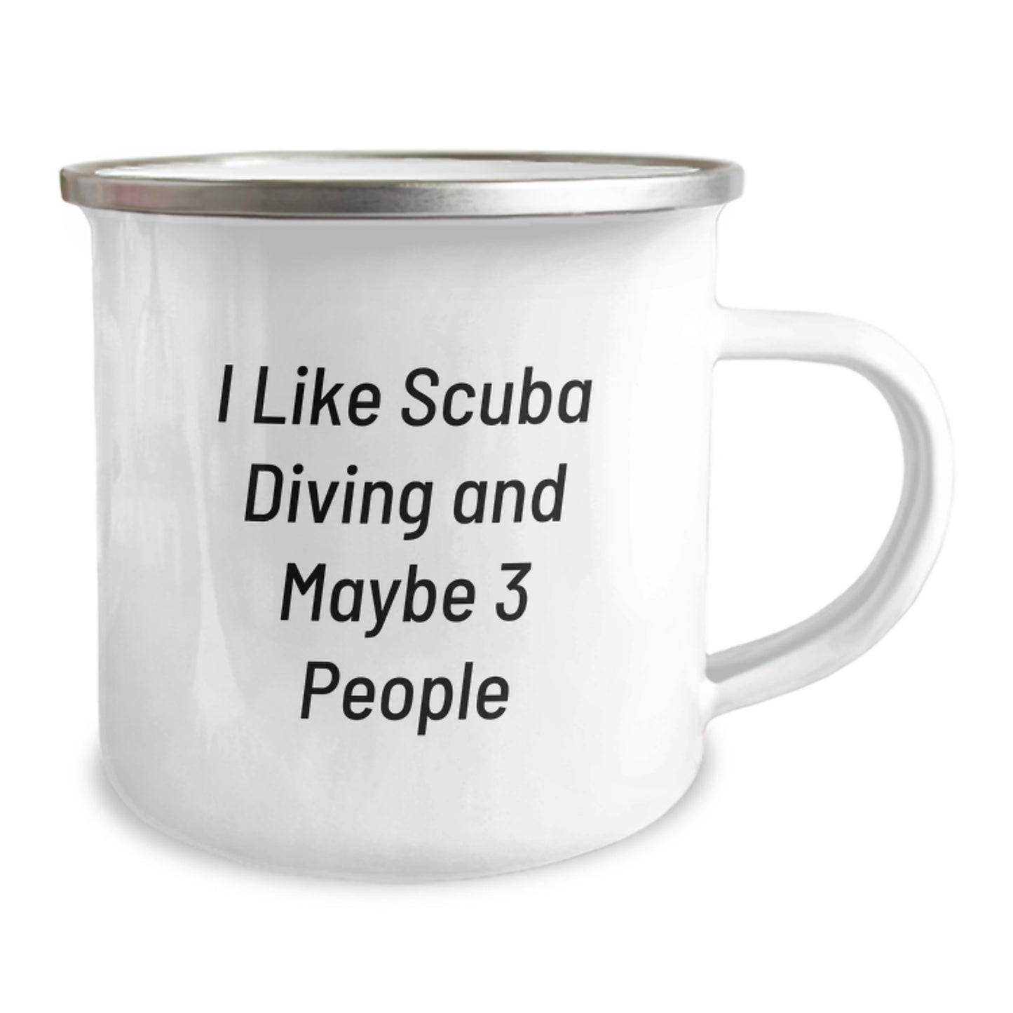 Scuba Diving Fun Gifts from Friends for Scuba Diving Enthusiasts, I Like Scuba Diving And Maybe 3 People Funny Camping Mug, Birthday Unique Gifts - Image 2