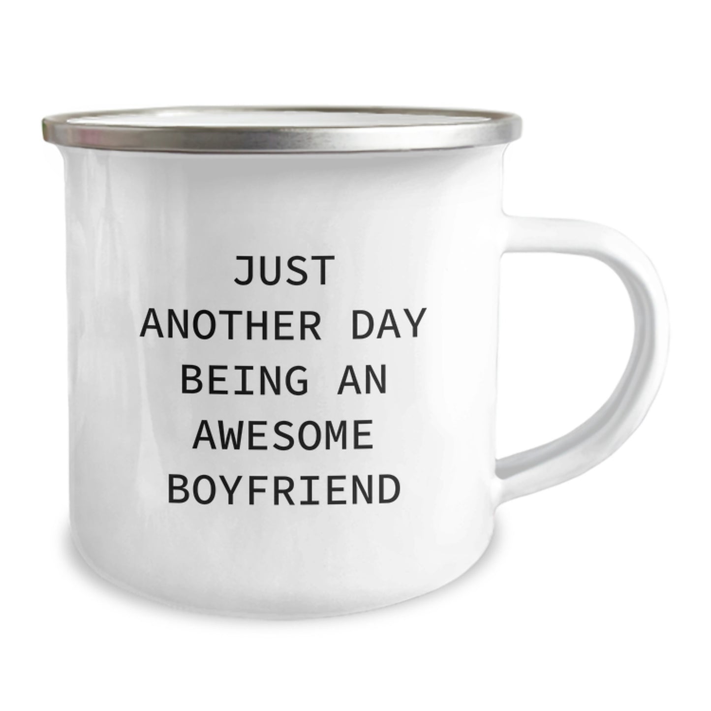 Funny Sweetheart Gifts for Him, 'Just Another Day Being An Awesome Sweetheart' Quote on Camping Mug, Gifts from Family for Birthday - Image 2