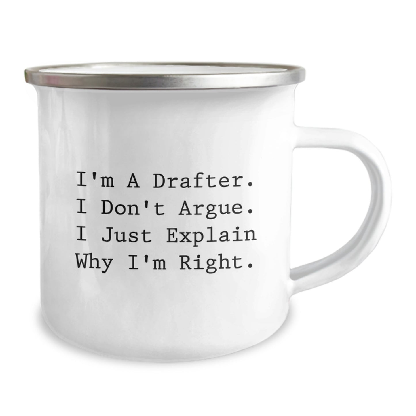 Funny Drafter Gifts for Him, Unique Christmas Unique Gifts from Friends, Drafter Camping Mug with Inspirational Quote - Image 2