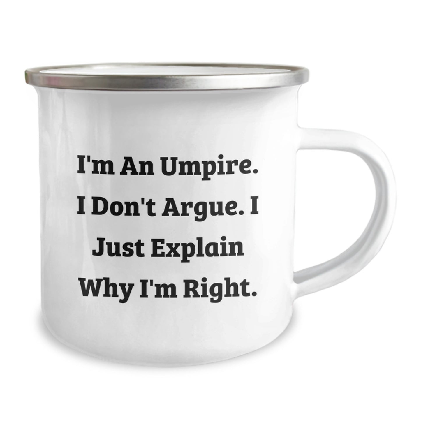 Umpire Gifts for Men from Friends, Funny Umpire Camping Mug for Christmas Unique Presents - Image 2