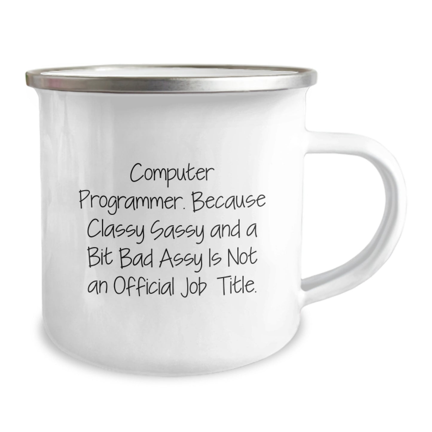 Funny Computer Programmer Gift, Humorous Camping Mug for Men, Gifts from Friends to Computer Programmer Husband for Christmas - Image 2