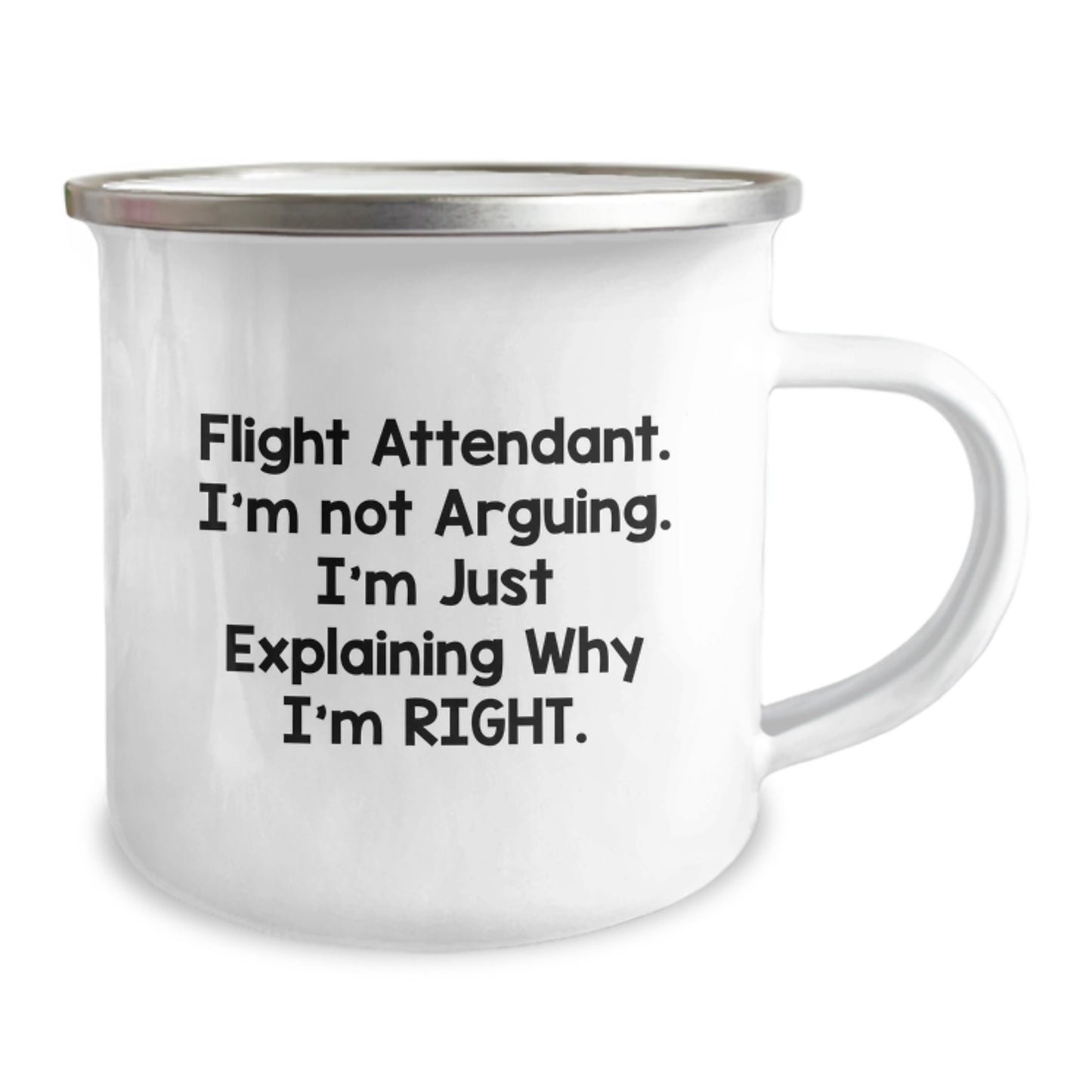 Flight Attendant Gifts for Birthday, Funny Camping Mug - 'I'm Not Arguing. I'm Just Explaining Why I'm Right.' from Friends - Image 2