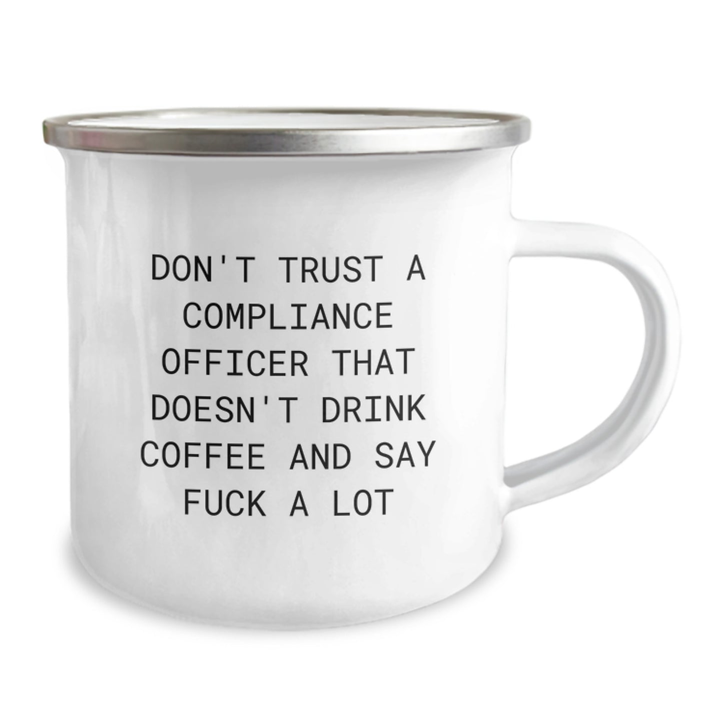Funny Compliance Officer Gifts for Men - Gifts from Friends, Sarcastic Camping Mug, 12 oz Stainless Steel, Holiday Cheer for Coworkers, Compliance Officer Christmas Unique Gifts - Image 2