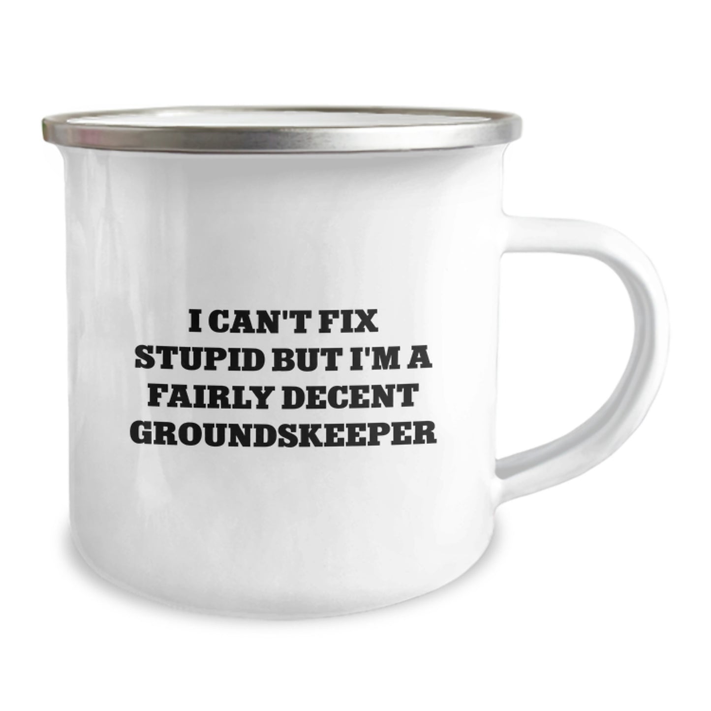Gifts from Friends and Family for groundskeeper - Funny I Can't Fix Stupid But I'm A Fairly Decent groundskeeper Valentine's Gifts for Men Women groundskeepers - Image 2