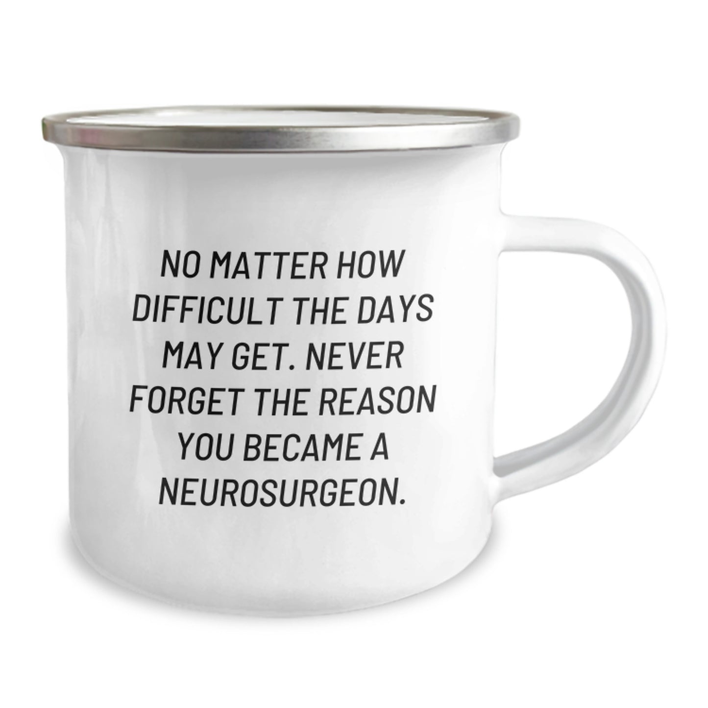 Funny Neurosurgeon Gifts for Men, Unique Camping Mug for Christmas Unique Gifts from Friends, Family, or Coworkers with Inspirational Quote - Never Forget The Reason You Became A Neurosurgeon. - Image 2