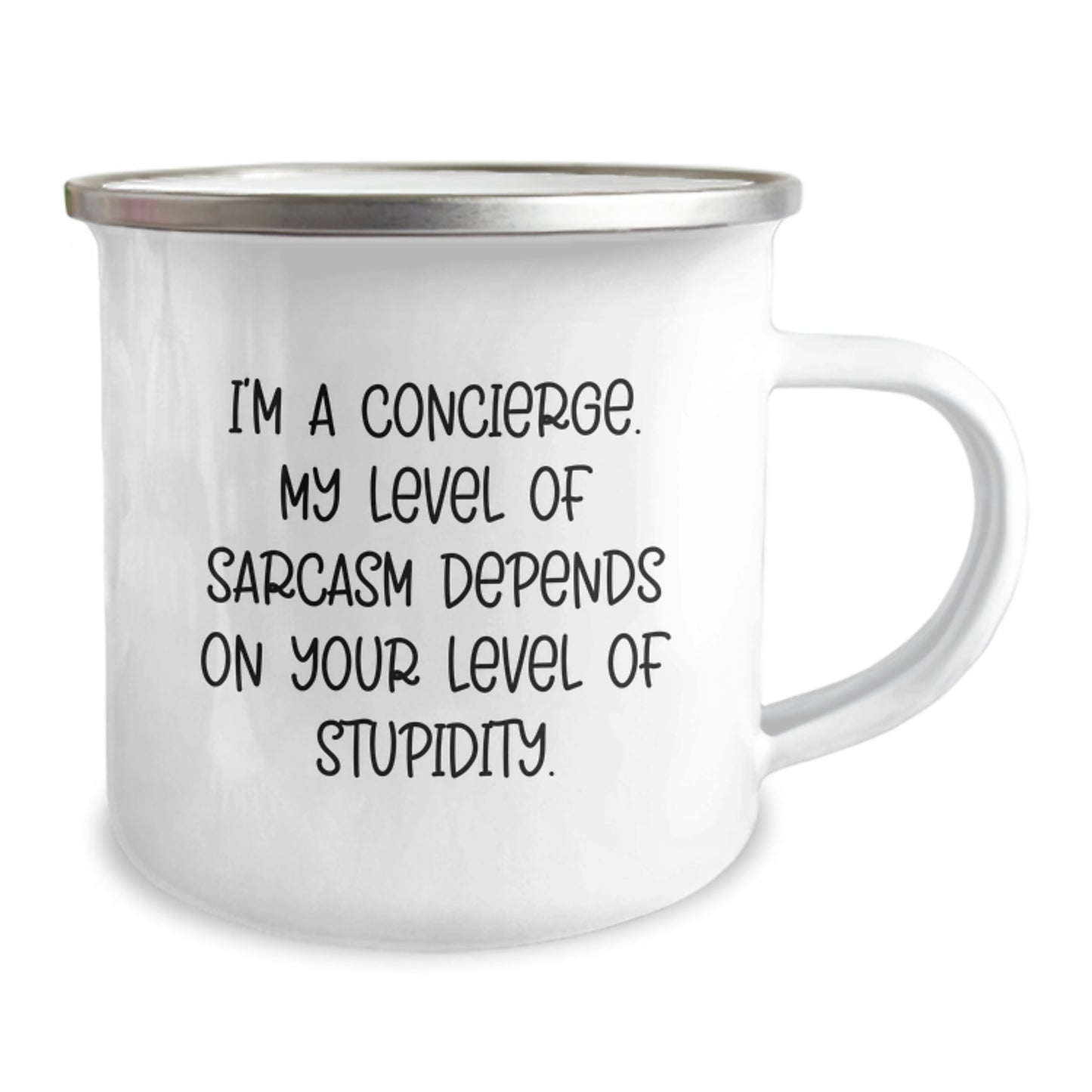Funny Gifts from a Concierge to Friends and Family - Camping Mug for Birthday - Sarcasm Humor - Image 2