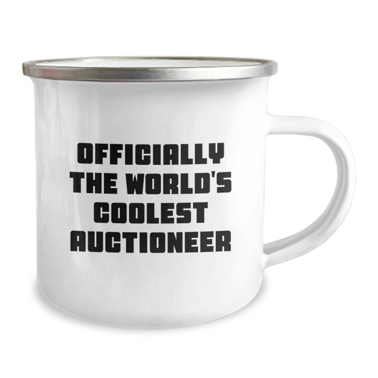 Gifts from Friends and Family - Officially The World's Coolest Auctioneer Funny Camping Mug for Auctioneers, Valentine's Unique Gifts - Image 2
