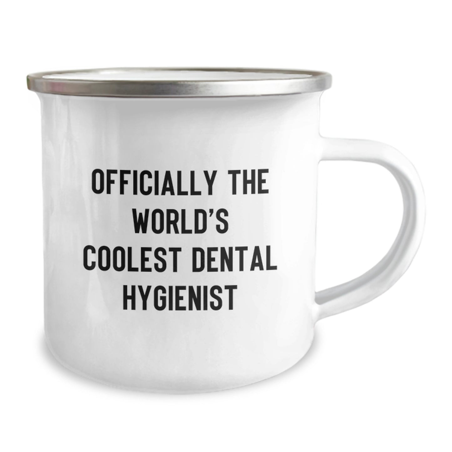 Funny Dental Hygienist Gifts for Men - Officially The World's Coolest Dental Hygienist Camping Mug, Perfect Unique Father's Day Unique Gift from Men to Dad - Image 2