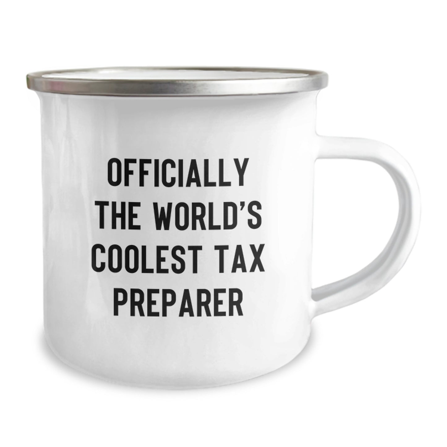 Funny Tax Preparer Gifts, Officially The World's Coolest Tax Preparer Camping Mug, Valentine's Unique Gifts for Tax Preparer Friends - Image 2