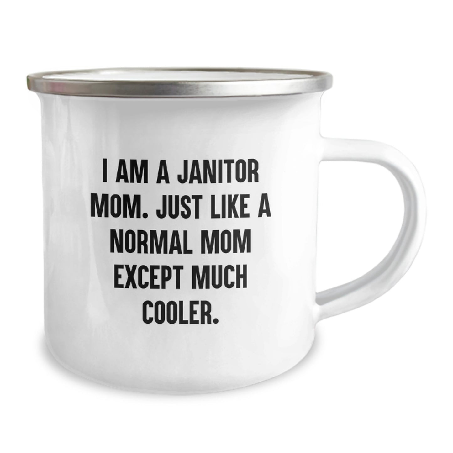 Janitor Mom Camping Mug Funny Gifts for Janitor Graduation Unique Ideas from Friends - Image 2