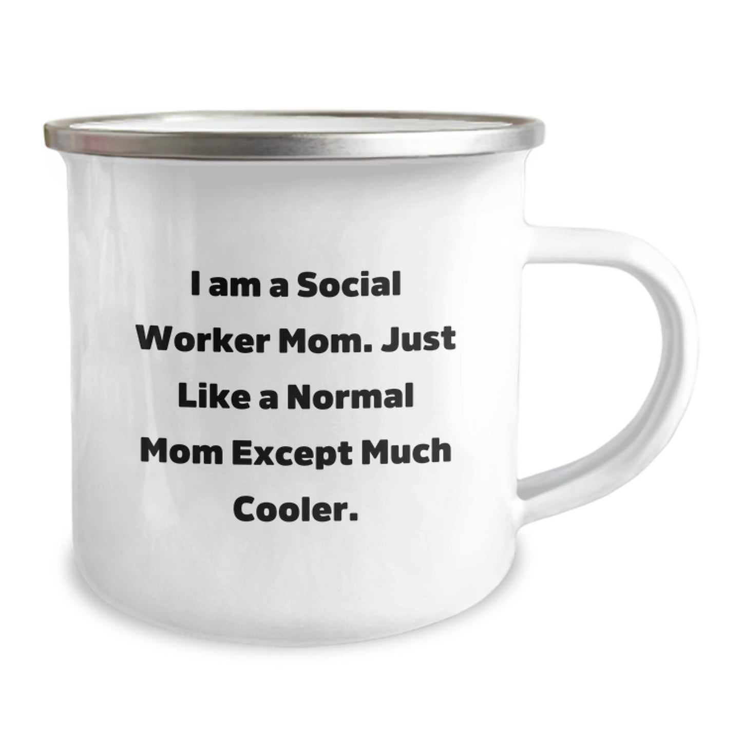 Christmas Gift for Her A Social Worker Mom's Present - Cool Quote Mug - Image 2