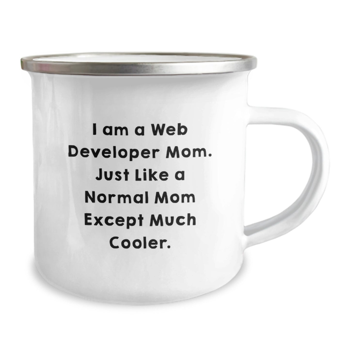 Mom Web Developer Keepsake Camping Mug Birthday Gift for Him - Image 2