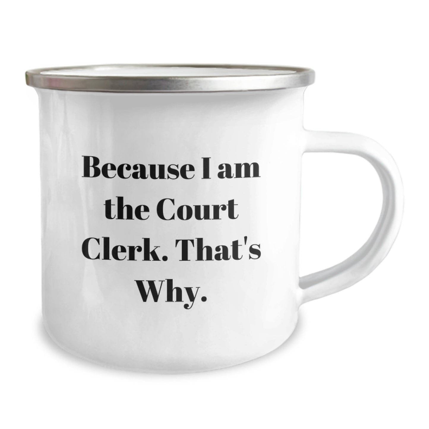 Birthday Gift Court Clerk Camping Mug Unique Bold Present for Her - Image 2