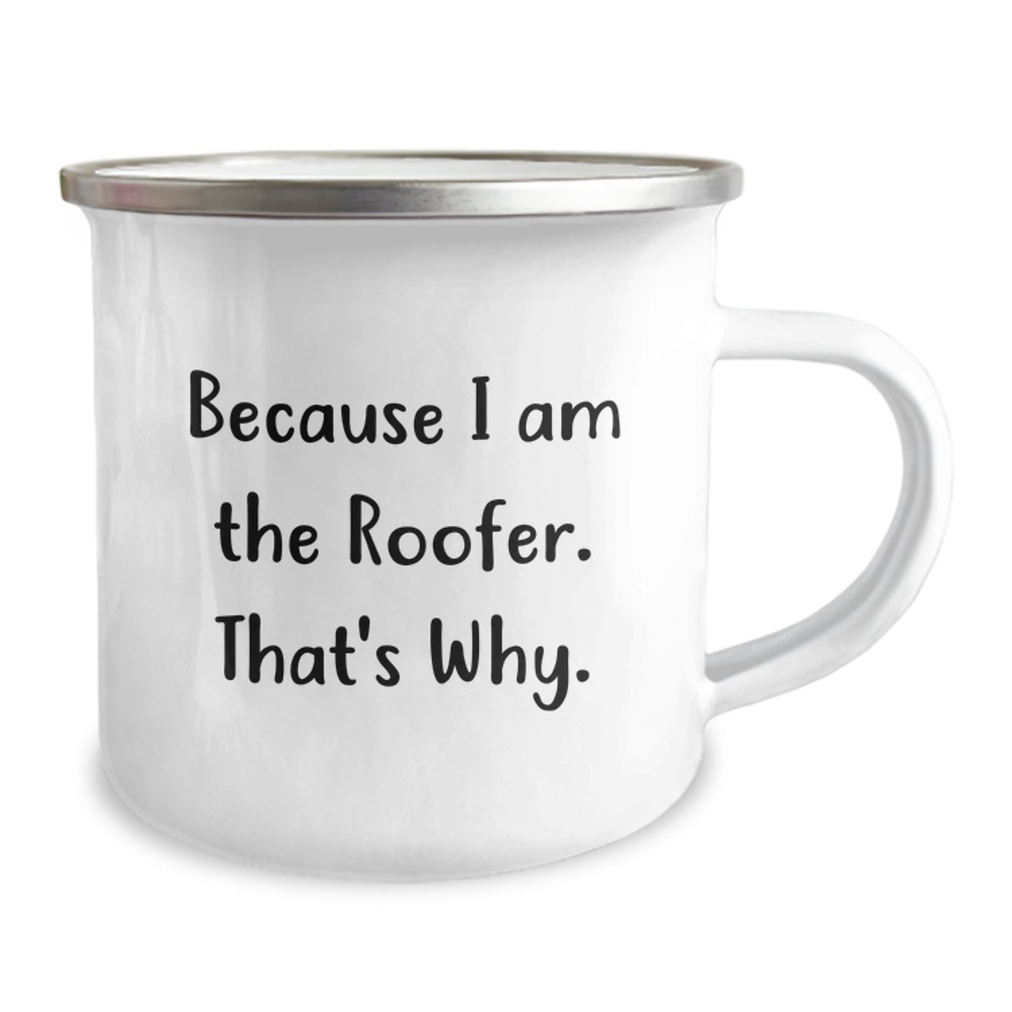 Roofer Keepsake Camping Mug for Him Birthday Gift Stainless Steel 12oz - Image 2
